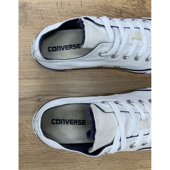 Converse Unisex CTAS Double Tongue Ox 145334F White Casual Shoes Sneakers M7 W9 - Picture 13 of 15